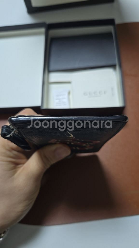 풀구성)구찌 스네이크 목걸이지갑--2