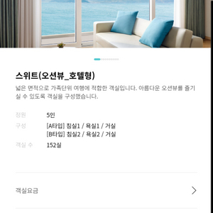 7/4-6 거제벨버디어 2박 스위트오션뷰 호텔형 숙박권