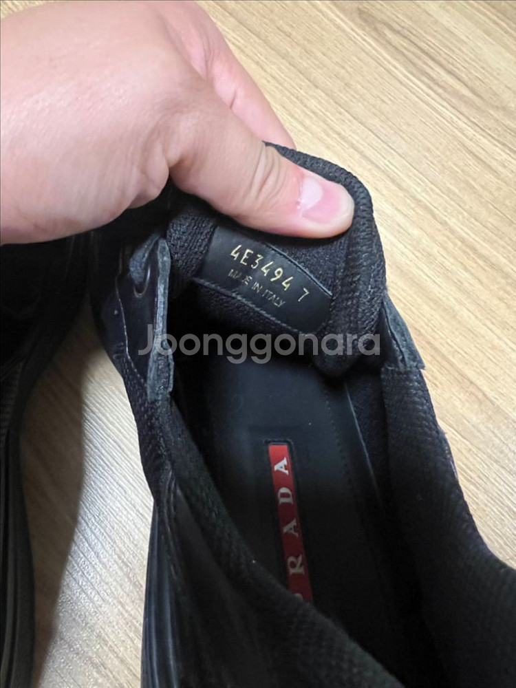 프라다 아메리카컵 블랙 uk7 260-270--5
