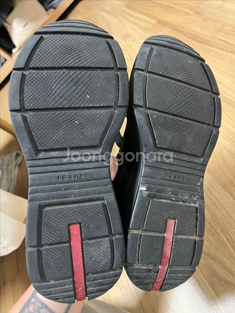 프라다 아메리카컵 블랙 uk7 260-270--6