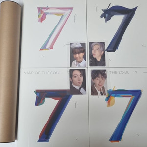 포스터 포카O 방탄 맵솔 7 제이홉 RM 정국 슈가