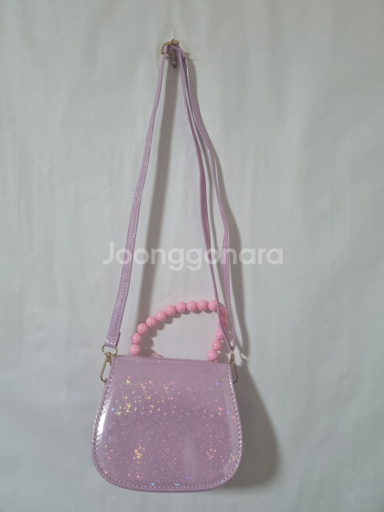 겨울왕국 엘사 리본 펄 LED 크로스백 2개 전부--1