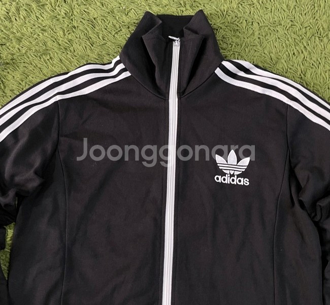 아디다스 블랙 검정 유로파 트랙탑 져지집업 95/M--1