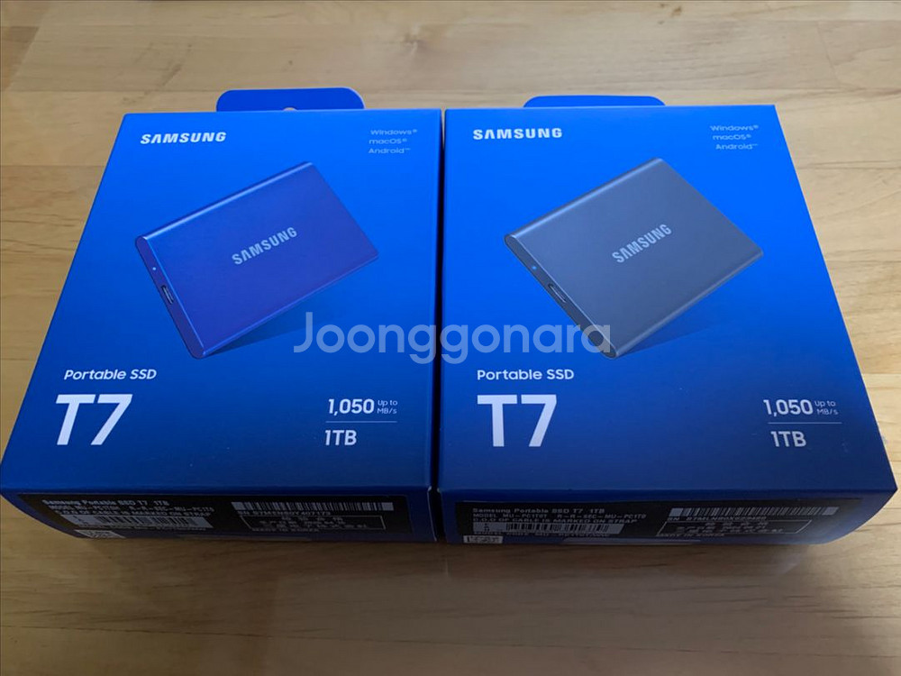 삼성전자 포터블 외장하드 SSD T7 1TB--0