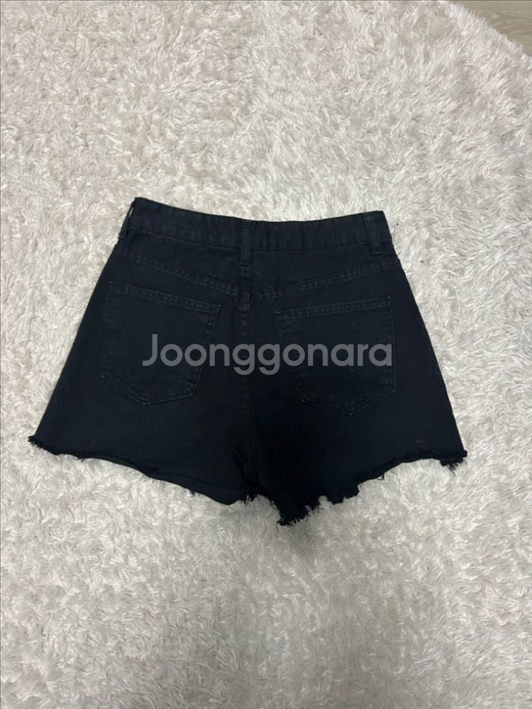찢청 여성 블랙반바지 핫팬츠S--3