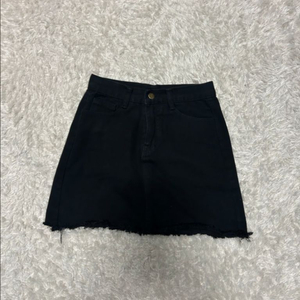 데님흑청스커트S