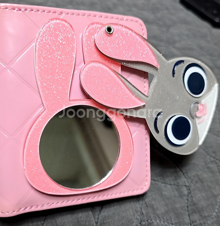 주토피아 주디 핑크 거울 반지갑(새상품)--2