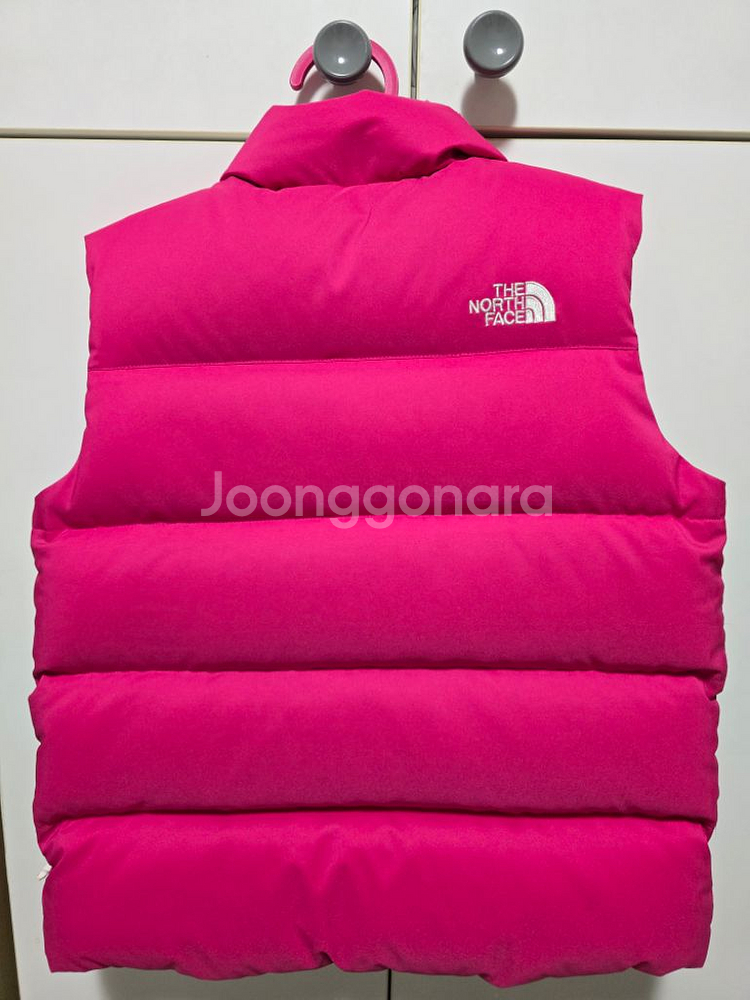 노스페이스키즈) 120 다운조끼 핫핑크--4
