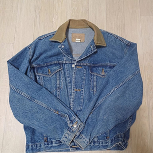 GAP 빈티지 가죽 데님청자켓