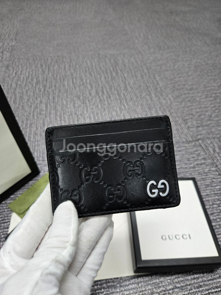[정품] 구찌 마몬트 gg 카드지갑--0