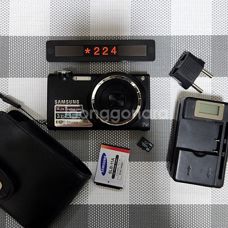 삼성 블루 ST 5500 디지털카메라 블랙바디 파우치포--0