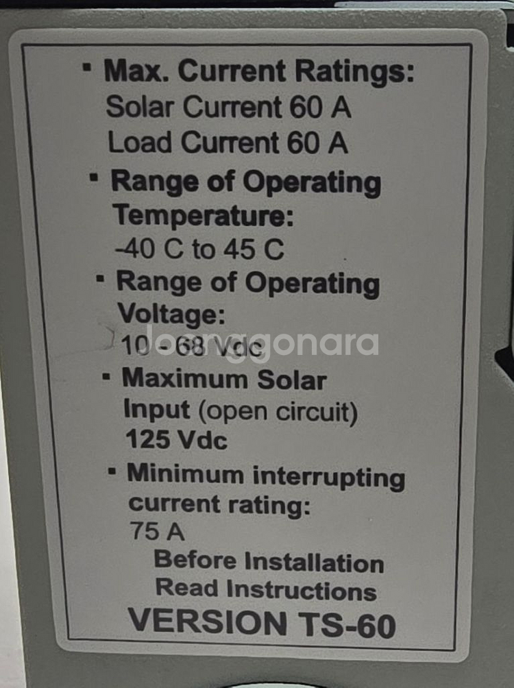 Morningstar TriStar TS-60 새상품--1