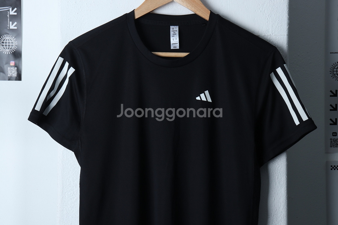 W(M) 아디다스 반팔 티셔츠 기능성 블랙 한정판--0