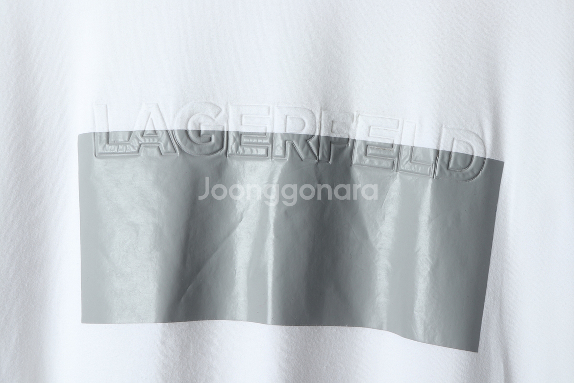 (2XL) 칼라거펠트 반팔 티셔츠 빅사이즈 로고--0