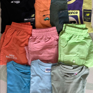 뉴발란스 반팔 반바지 아웃도어 반팔 120 일괄