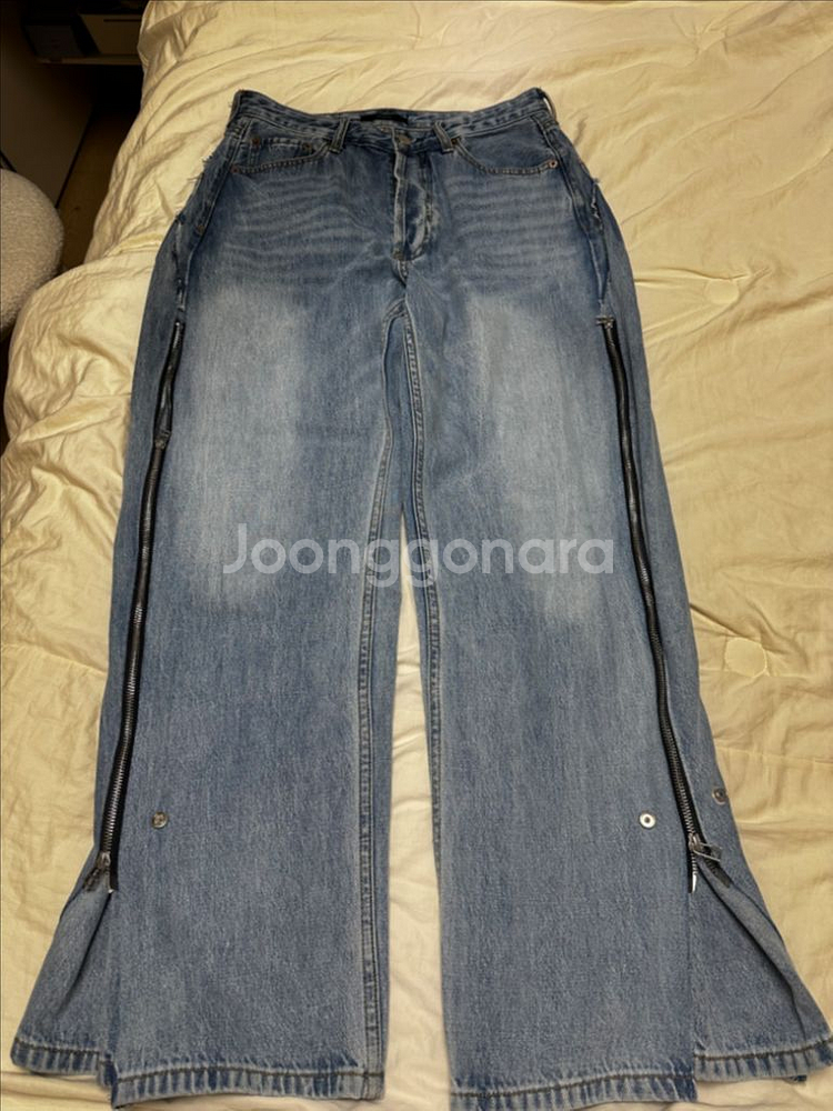 올라이츠 지져스 데님 중청 라지--4