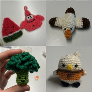 코바늘 주문제작 받아용 :) 수세미,키링,인형,티걸이