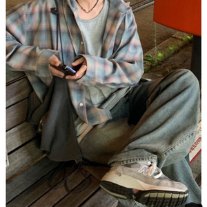 체크무늬 셔츠
