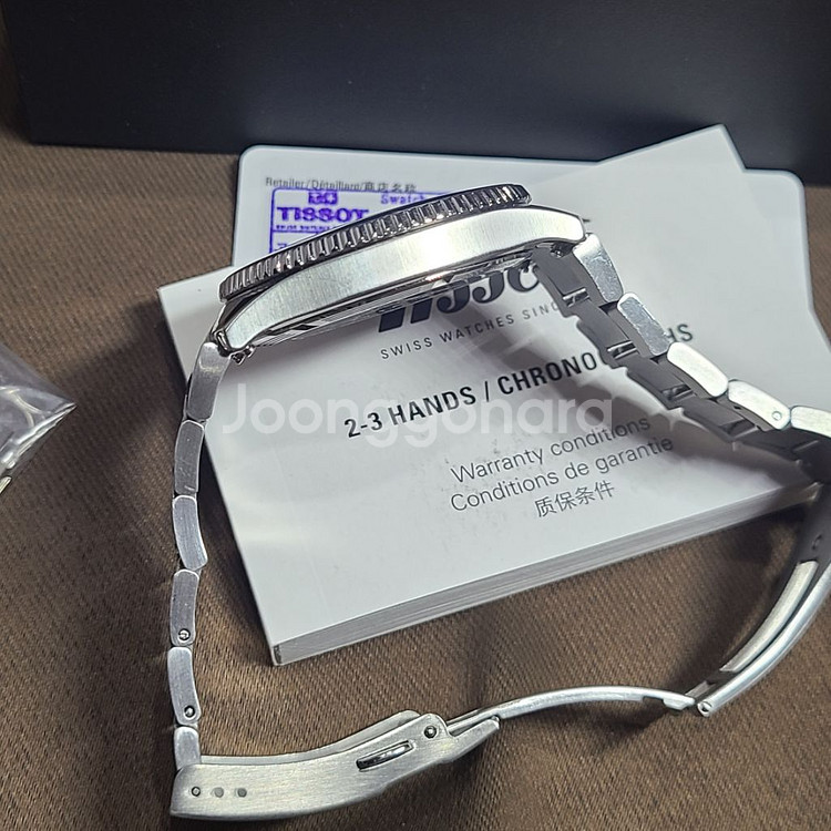 티쏘 씨스타1000 40mm 청판 시계 풀세트--4