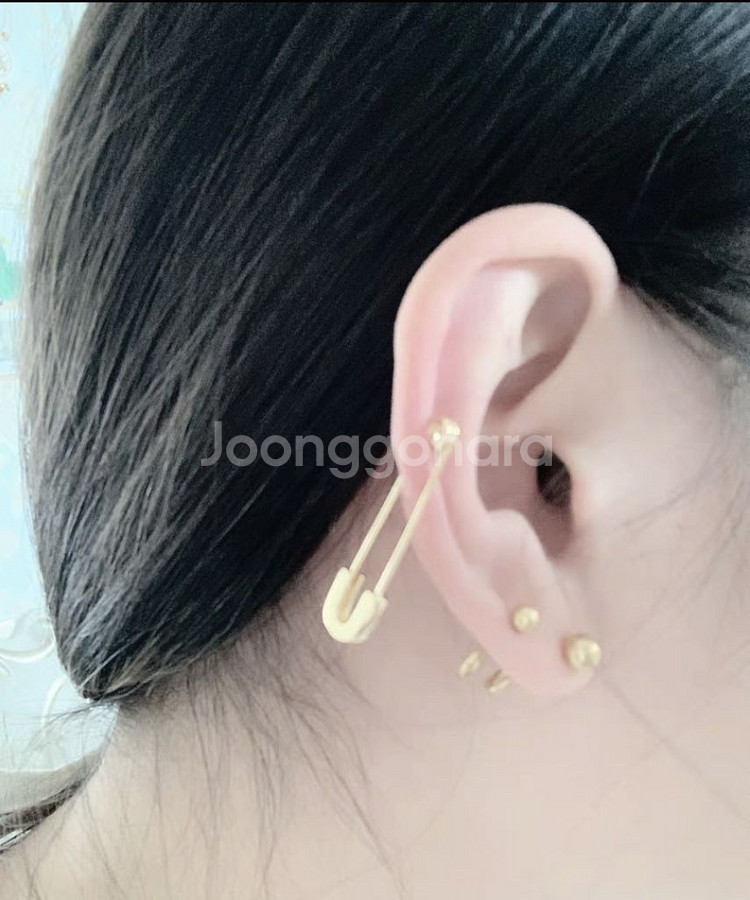새상품)실버925 순은 옷핀귀걸이 피어싱--5
