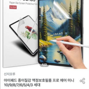 신지모루 아이패드 필름(12.9)