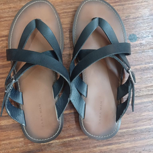 자라 스트랩 가죽 쪼리 39 255