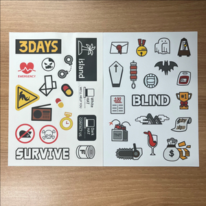 잠뜰 뜰팁 픽셀리 블라인드 3days 스티커 일괄 양도