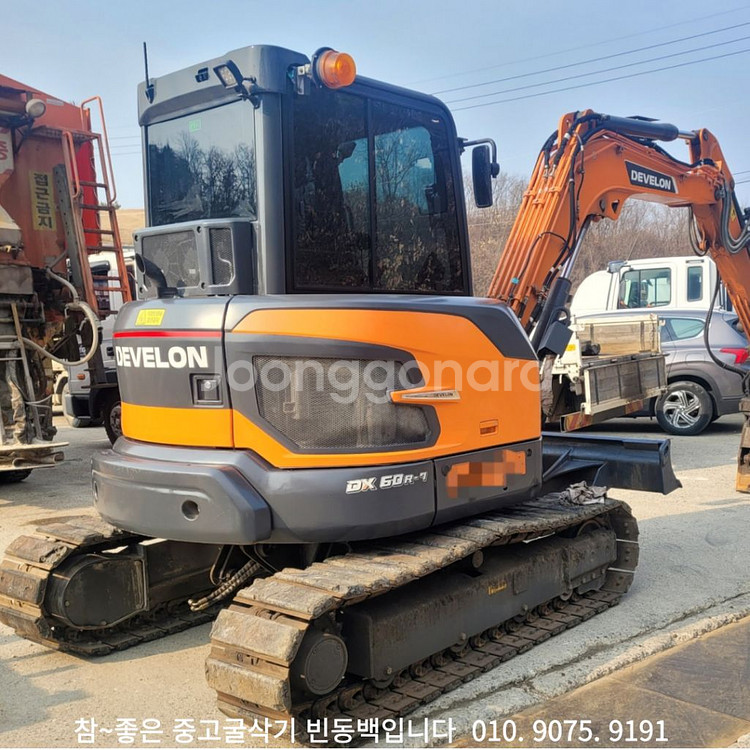 두산 DX60R 23년식 696시간 소선회 02 굴삭기--4