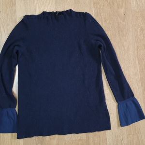 랑방 캐시미어100%니트티90네이비색