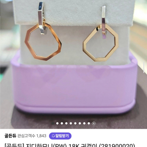 골든듀 지디듀엣 18k 귀걸이