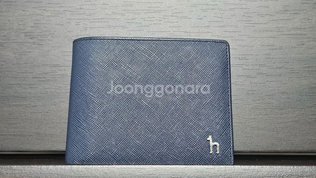 헤지스 지갑 사피아노 네이비 가죽--0