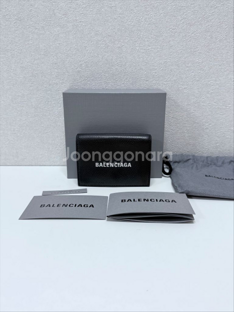 (풀구성)발렌시아가 로고 캐쉬 미니 반지갑--9