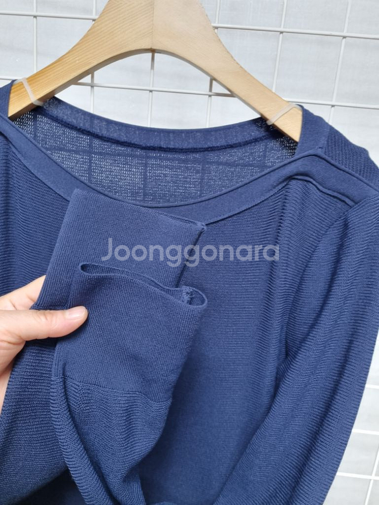 (택포) 한섬 오브제 원피스 (네이비)--2