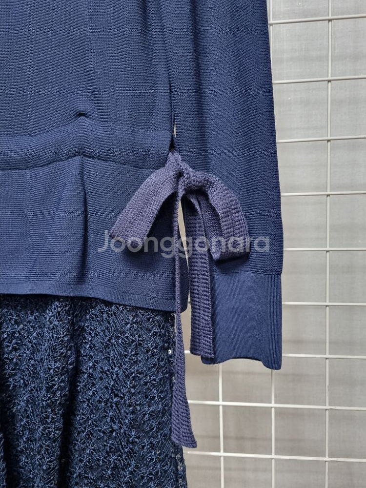 (택포) 한섬 오브제 원피스 (네이비)--3