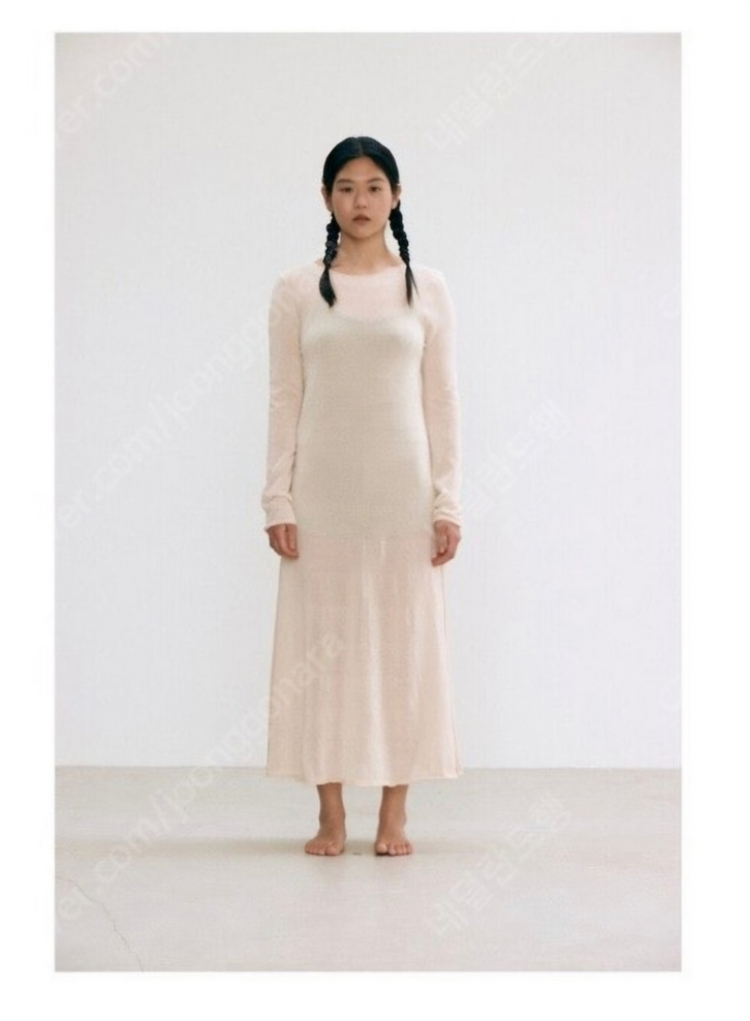 (새상품) 베뉴먼트 쉬어 니트 원피스 이미지