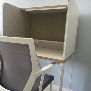 데스커 독서실 책상(조명, 펠트)