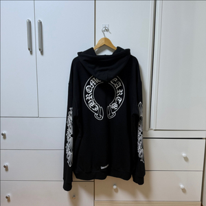 (2XL)크롬하츠 홀스슈 플로랄 플리스 후드집업