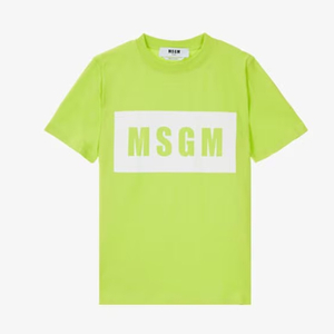 MSGM 엠에스지엠 레터링 라임 티셔츠 S 사이즈