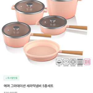 애머 냄비 5종 새상품