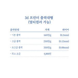 3d 프린터 출력대행