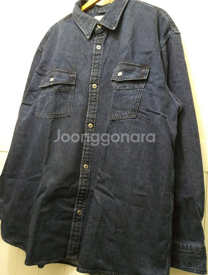 리바이스 실버탭 데님 셔츠 XL--5