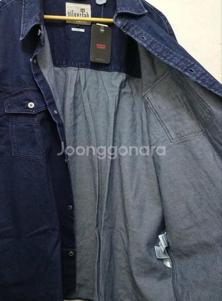 리바이스 실버탭 데님 셔츠 XL--7