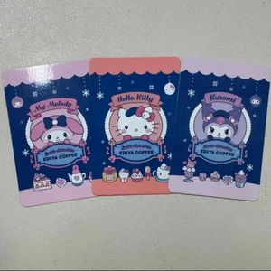 산리오 이디야 마멜 키티 쿠로미 겨울 포카 양도
