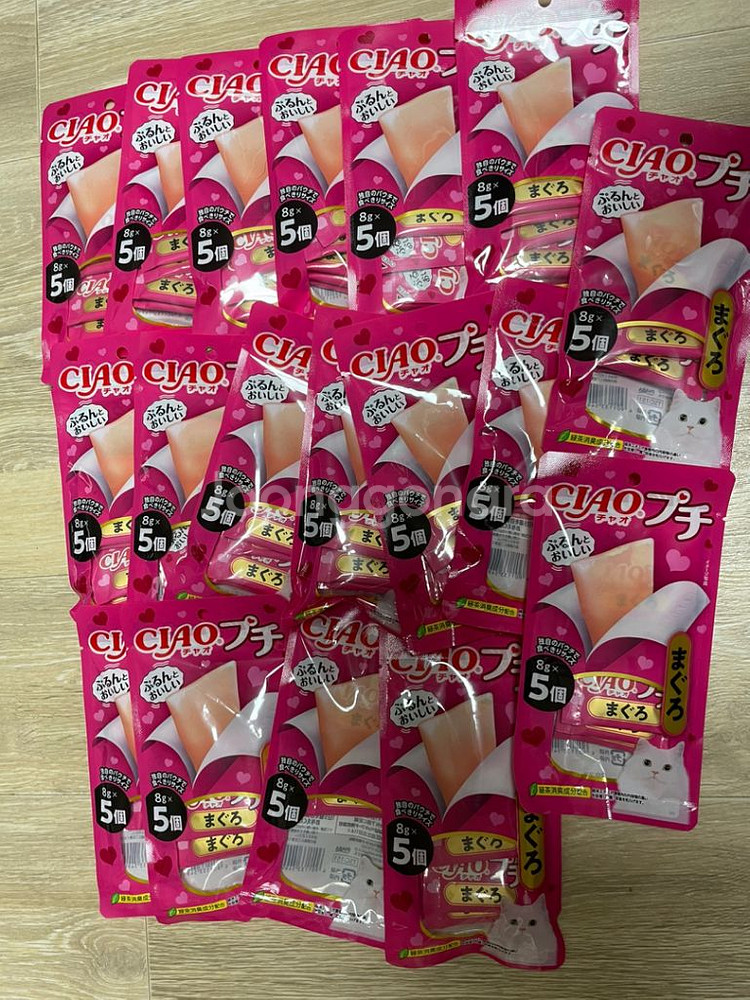 이나바 챠오 츄르 쁘띠 5p 세가지맛 고양이 간식 사료--1