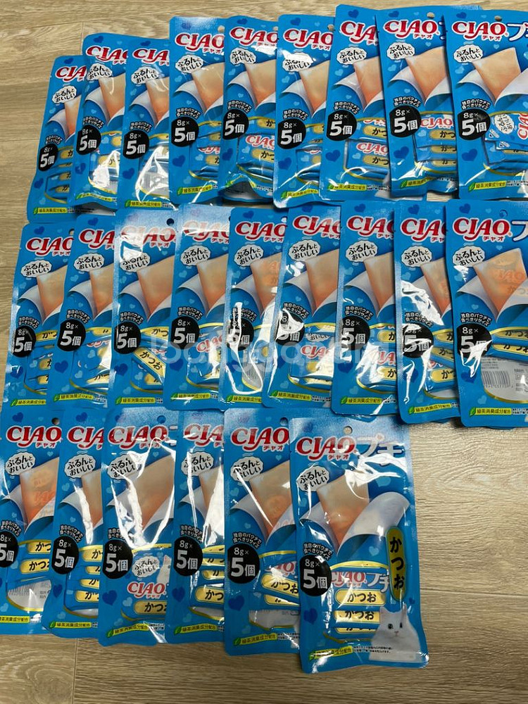 이나바 챠오 츄르 쁘띠 5p 세가지맛 고양이 간식 사료--2