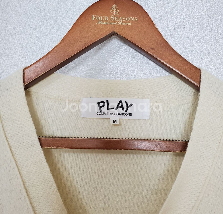 꼼데가르송 울니트가디건 블랙하트--4