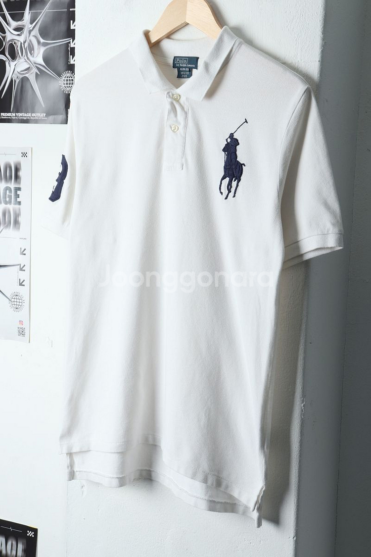 (L-XL) 폴로 랄프로렌 반팔 카라 티셔츠 화이트--6
