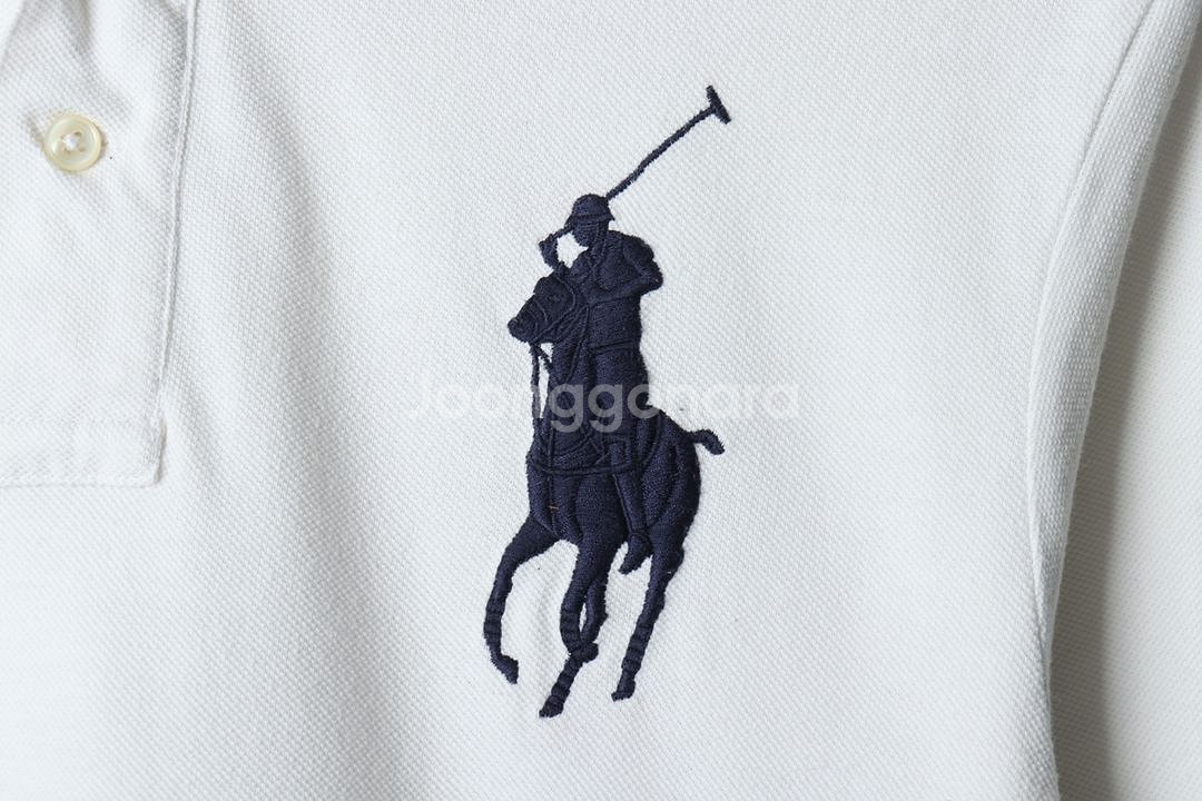 (L-XL) 폴로 랄프로렌 반팔 카라 티셔츠 화이트--4