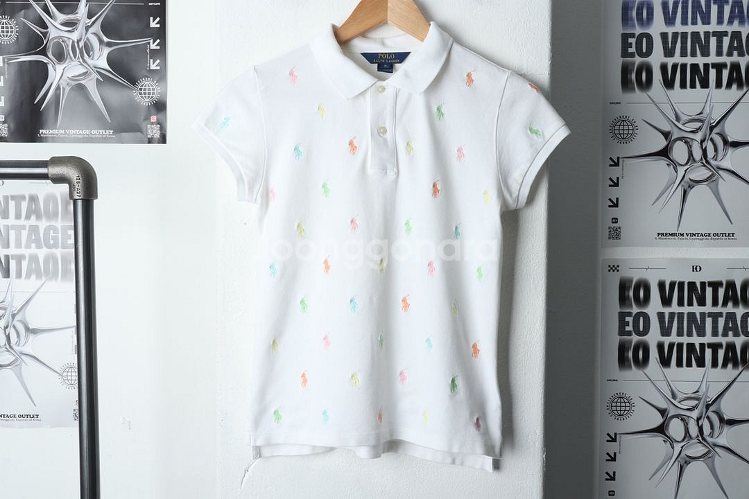 (XL) 폴로 랄프로렌 반팔 카라 티셔츠 아동 키즈--1