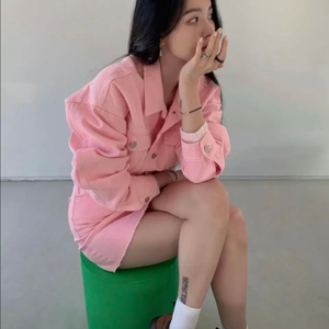 페일제이드 스티치 자켓_핑크